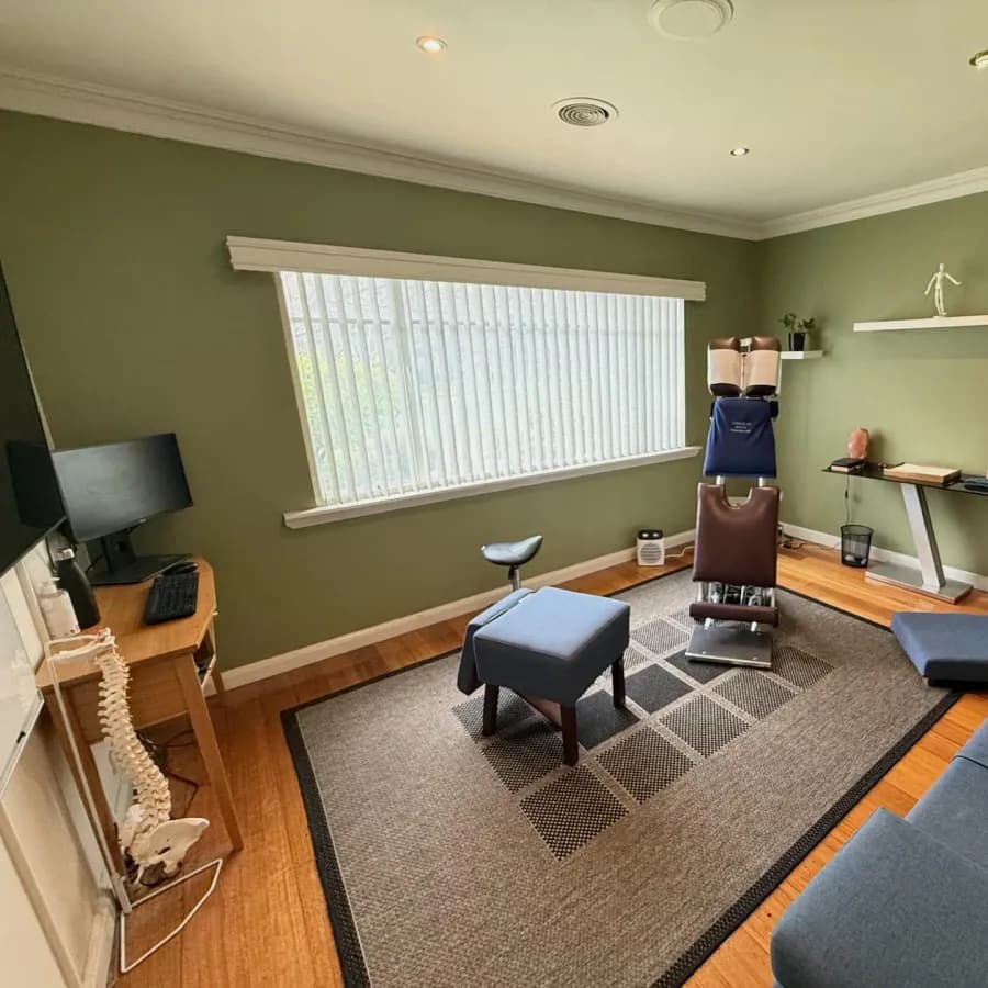An adjusting room at Advanced Chiropractic in Mulgrave